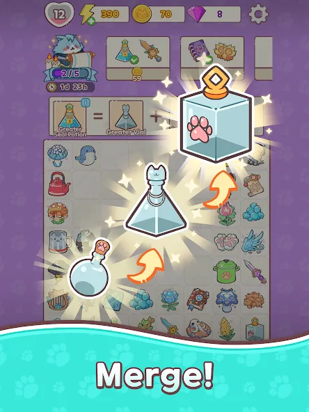 Alcatmist : Merge & Story screenshot 8