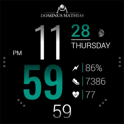 DM043 Digital Watch Face screenshot 5
