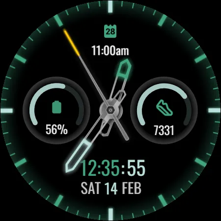 Hybrid watch face H2 screenshot 33