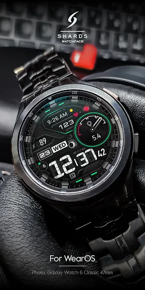 SH026 Watch Face, WearOS watch screenshot 3