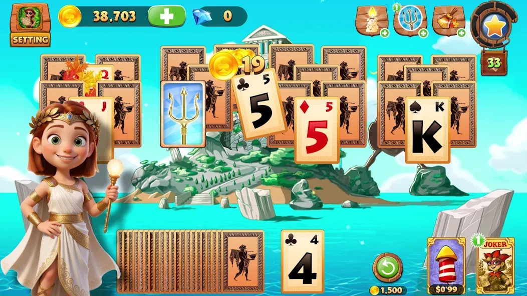 Solitaire Tripeaks Lost Worlds screenshot 5