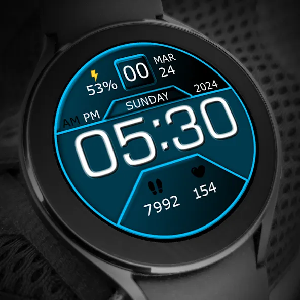 Key WF07 Digital Watch Face screenshot 7