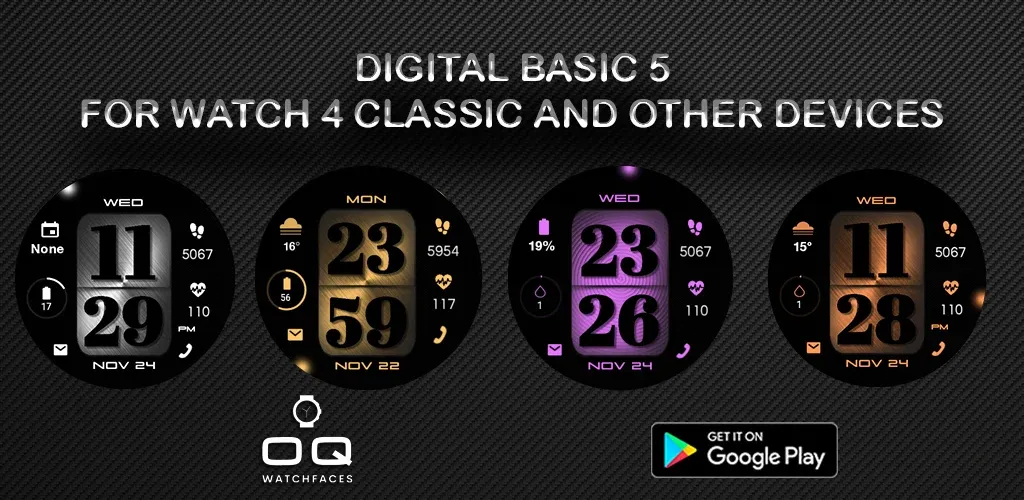 Digital Basic 5 Wear OS 4+ screenshot 3