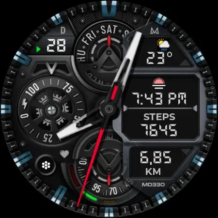 MD330 Analog Watch Face screenshot 15