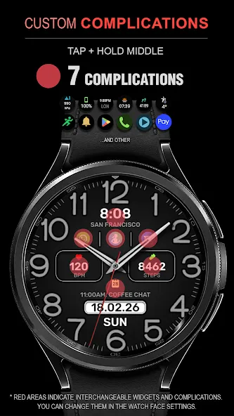 WFP 222 Practical watch face screenshot 3