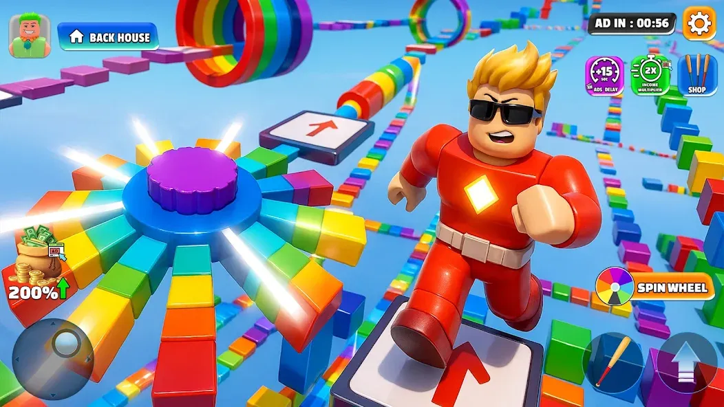 Superhero Obby Parkour Runner screenshot 3