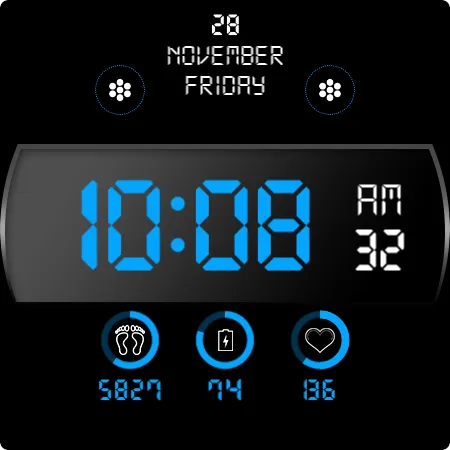 Key WF103 Digital Watch Face screenshot 31