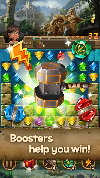 Jewels Atlantis: Puzzle game screenshot 3