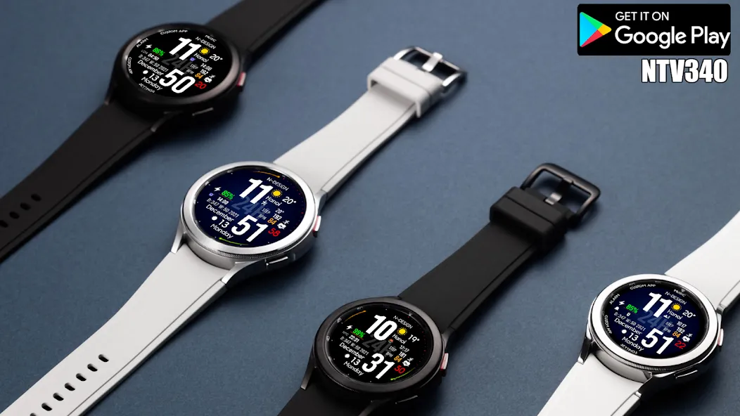 NTV340 - Big Digital Watchface screenshot 16