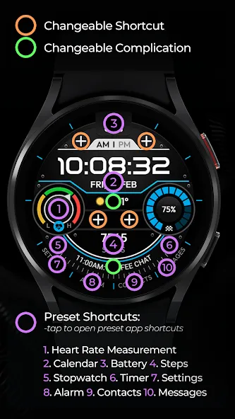 TVV Workout 3 Watch Face screenshot 4
