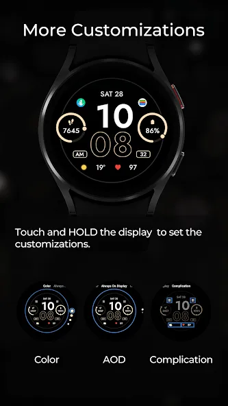 TVV Fitness 4 Watch Face screenshot 5