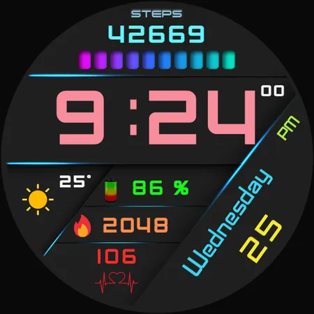 Sydney Digital Watch Face screenshot 38