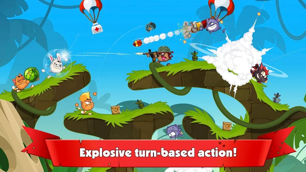 Wormix : Jeu de tir et guerre screenshot 1