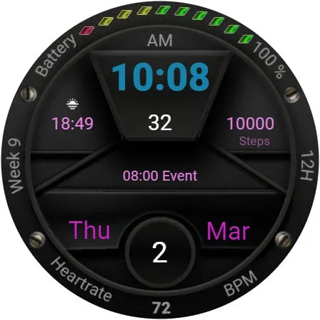 TSD48 Digital Watch Face screenshot 32