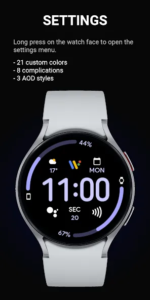 JHW Digital Info v2: Wear OS screenshot 3