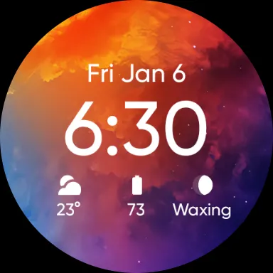 24 Hour Sky Watch Face screenshot 7