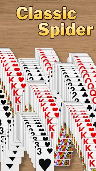 Spider Solitaire Classic Games screenshot 1
