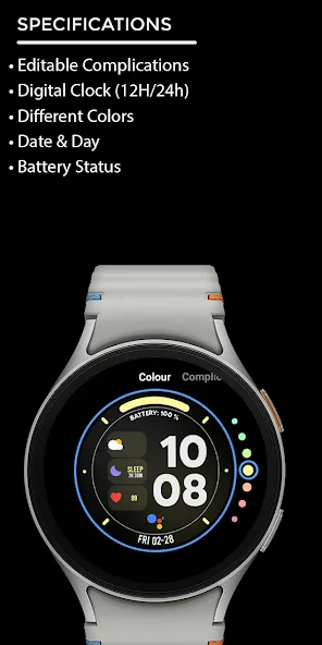 Night 84 - watch face screenshot 4