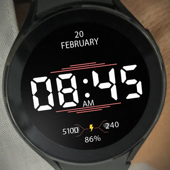 Key037 Digital Watch Face screenshot 8