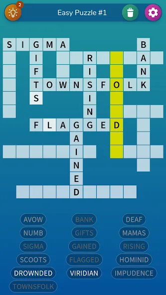 Fill-in Crosswords Unlimited screenshot 1
