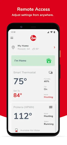 Rheem EcoNet screenshot 1