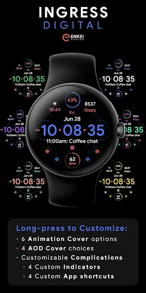 Ingress Digital - watch face screenshot 3