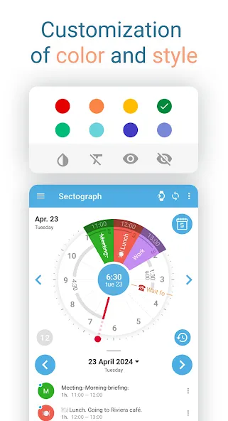 Sectograph. Day & Time planner screenshot 3