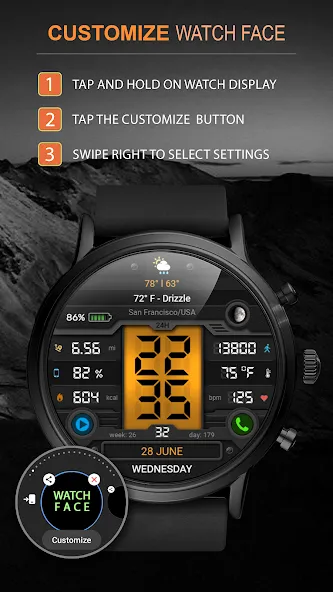 WFP 051 Military watch face screenshot 4