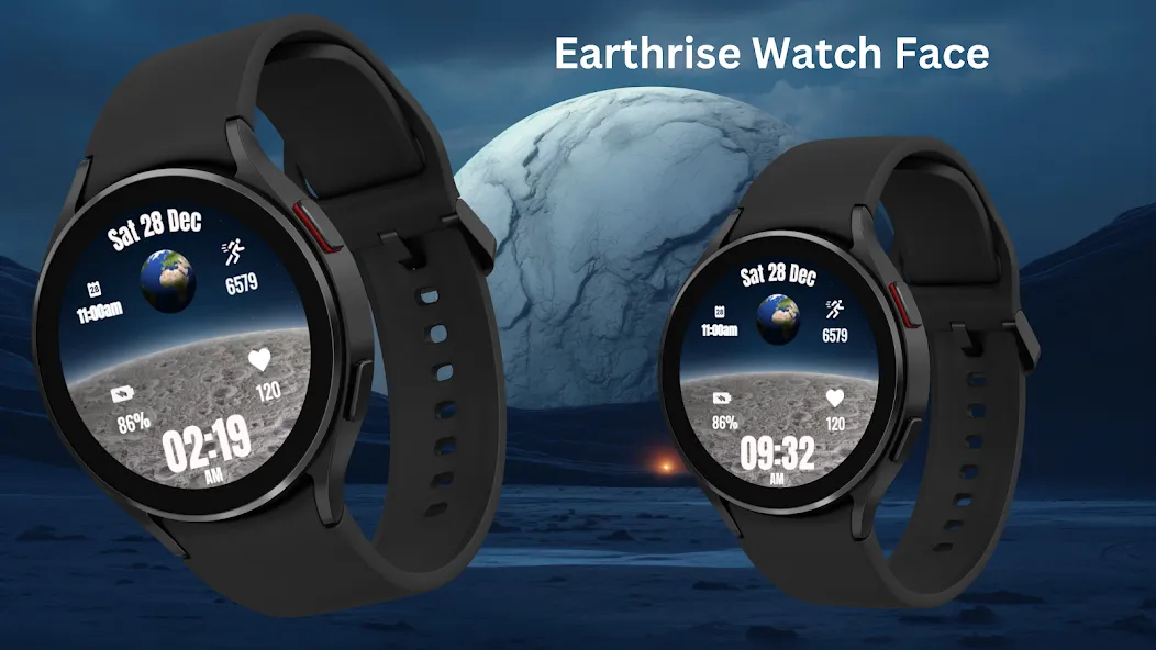 Earthrise Watch Face screenshot 2