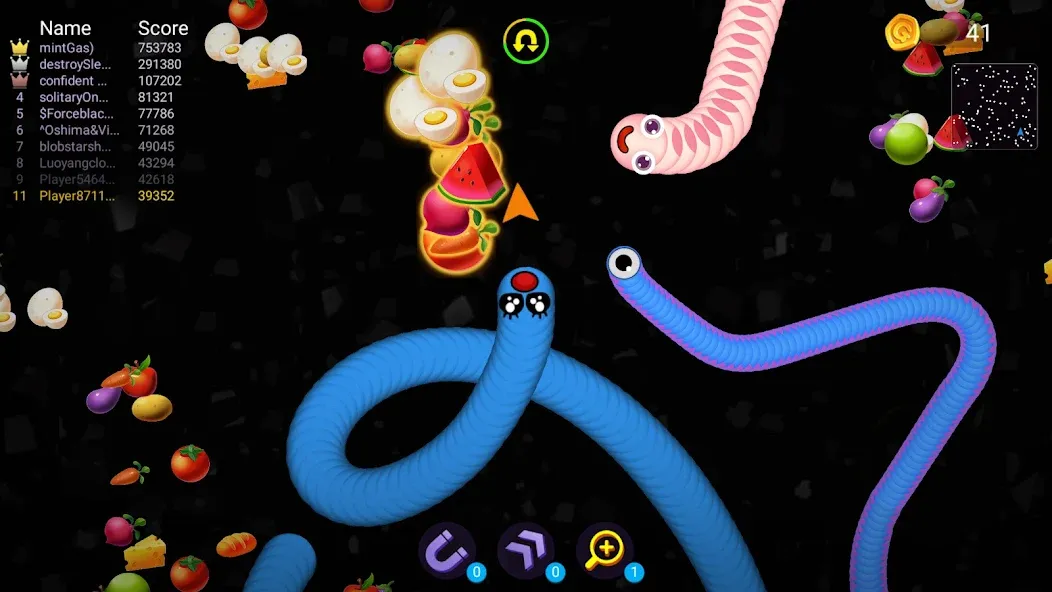 스네이크.io: 지렁이게임, 머지 스네이크 screenshot 1