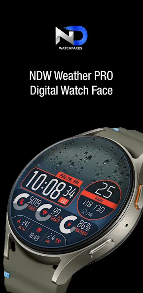 Weather Watchface — NDW067 screenshot 1