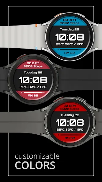 DADAM112: Digital Watch Face screenshot 2