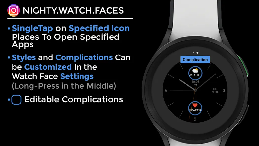 Virtuous Night - watch face screenshot 13