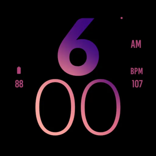 Plum Large Watch Face screenshot 6