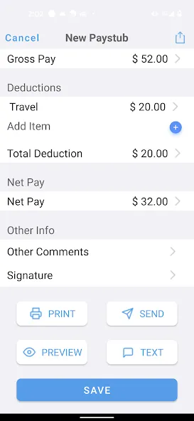 Paystub Maker screenshot 3