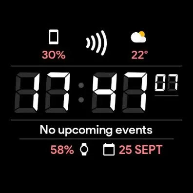JHW Digital F: Watch face screenshot 12