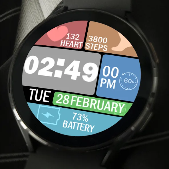 Key021 Digital Watch Face screenshot 4