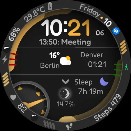 Digital Watch Face CUE115 screenshot 11
