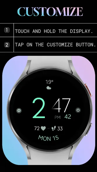 Battery v5 minimal watch face screenshot 7