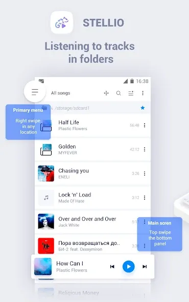 Stellio - Music and mp3 Player screenshot 1