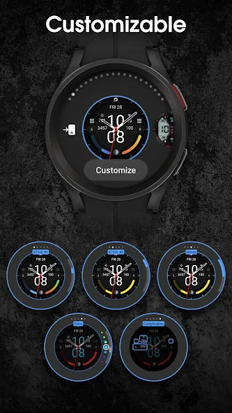 PRIME 033 Hybrid Watch Face screenshot 4