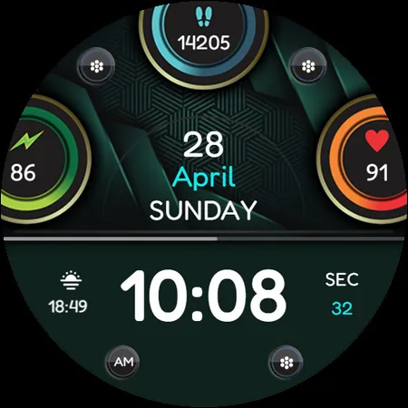 IA110 DIGITAL WATCHFACE screenshot 13