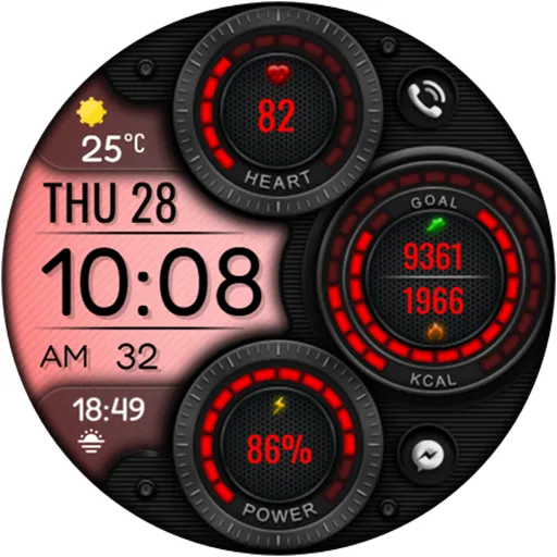 Digital Mingo Watch face screenshot 19
