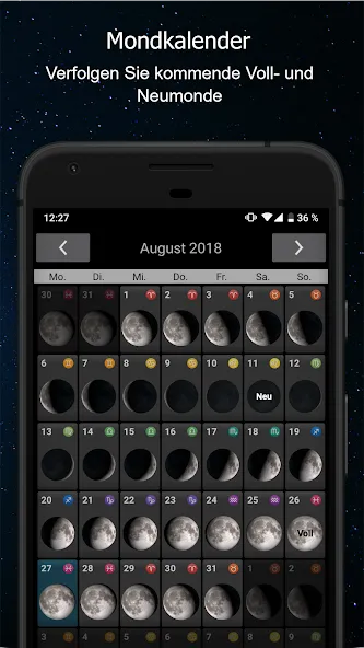 Mondphasen screenshot 4