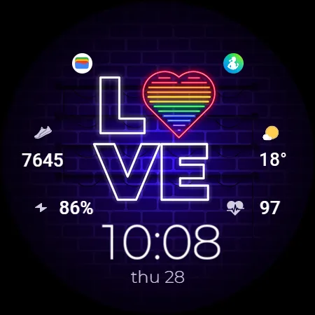TVV Pride 4 Digital Watch Face screenshot 12