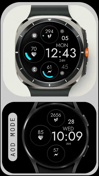 Digital Black Watch Face screenshot 5