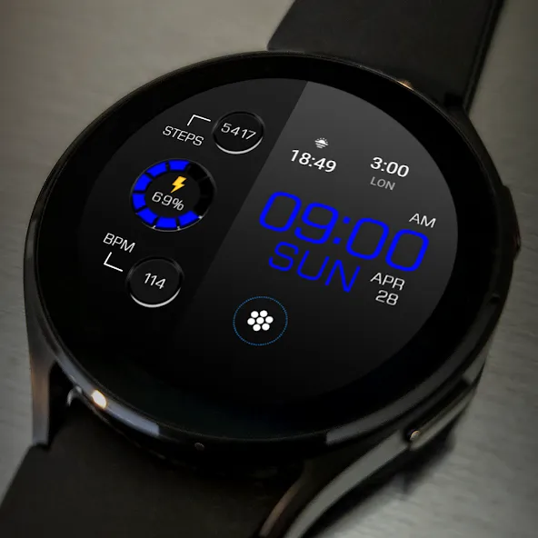 Key WF20 Digital Watch Face screenshot 4