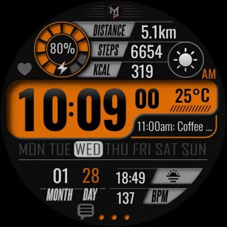 SEASONS - Digital Watch Face screenshot 8