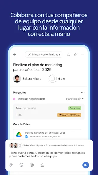 Asana: gestión del trabajo screenshot 5