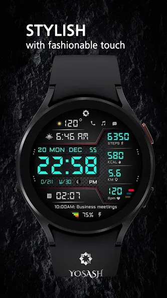 A440 Digital Health Face screenshot 2
